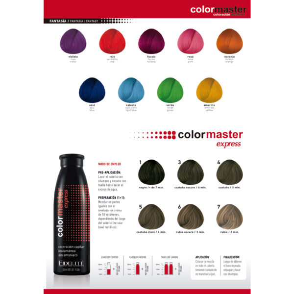 Carta De Colores Color Master 108 Tonos Regulares + 6 Color Express - Fidelite - Image 6