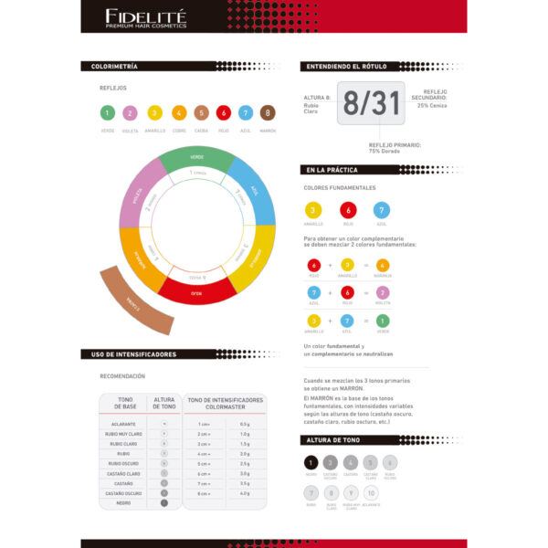 Carta De Colores Color Master 108 Tonos Regulares + 6 Color Express - Fidelite - Image 7