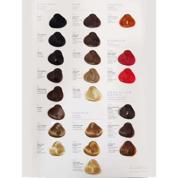 CARTA DE COLORES CAVIAR 30 TONOS PELO SINTETICO - FIDELITE