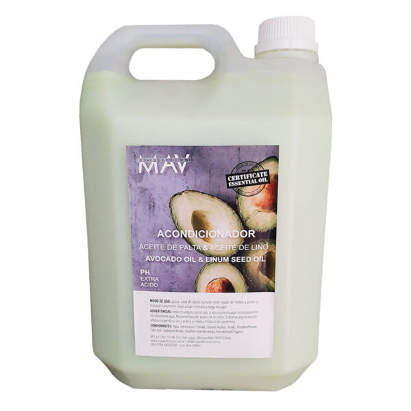 Acondicionador Aceite De Palta Y Aceite Lino X 5 Lt. - Mav